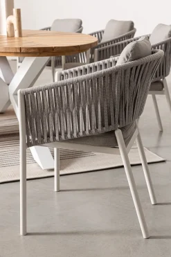 Silla de jardín Bizzotto FLORENCIA blanco con brazos