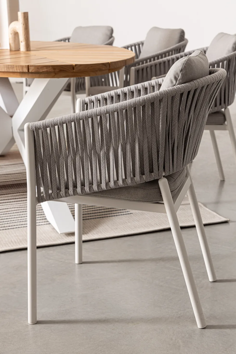 Silla de jardín Bizzotto FLORENCIA blanco con brazos