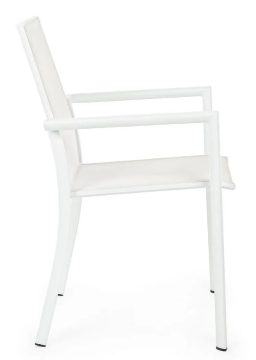 Silla de jardín Bizzotto KONNOR blanco con brazos