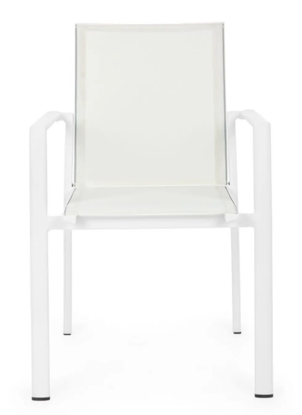 Silla de jardín Bizzotto KONNOR blanco con brazos