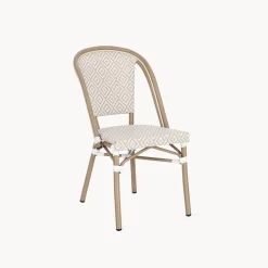 Silla de jardín Bizzotto SILVEIRA beige/blanco
