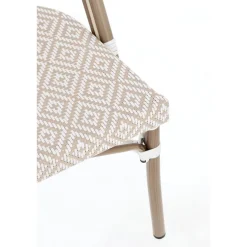 Silla de jardín Bizzotto SILVEIRA beige/blanco