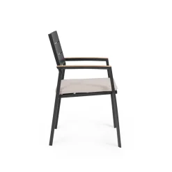 Silla de jardín Bizzotto ZELMAR antracita