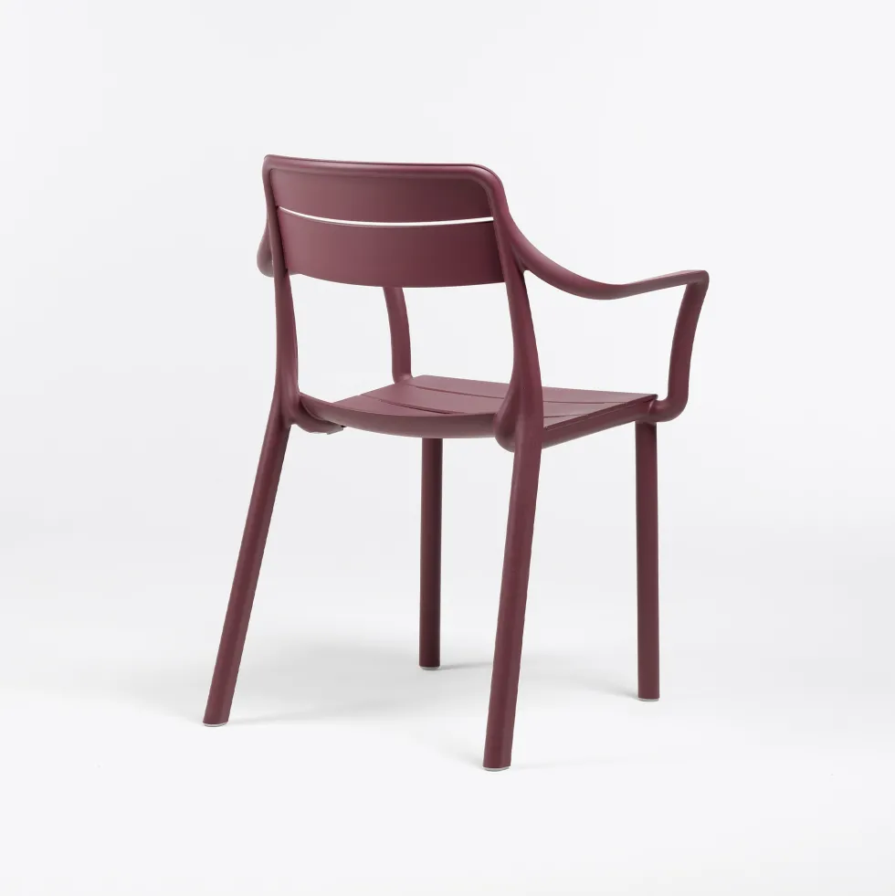 Silla de jardín Nardi CASSIA borgogna con brazos