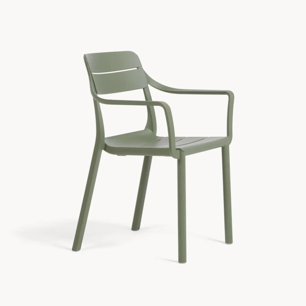 Silla de jardín Nardi CASSIA cactus con brazos