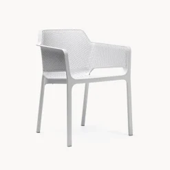 Silla de jardín Nardi NET blanco con brazos