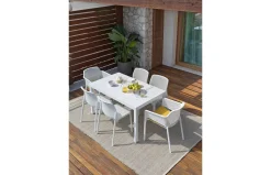 Silla de jardín Nardi NET blanco con brazos
