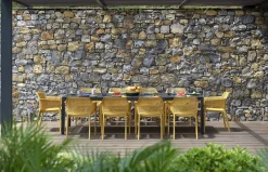 Silla de jardín Nardi NET taupe con brazos