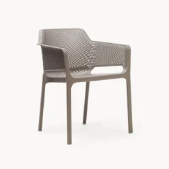 Silla de jardín Nardi NET taupe con brazos