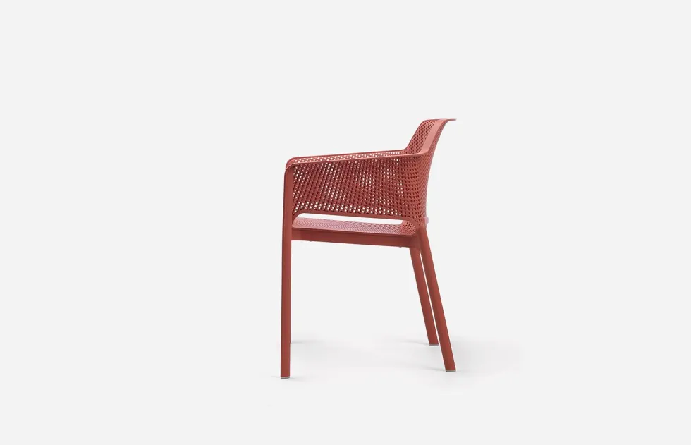 Silla de jardín Nardi NET taupe con brazos