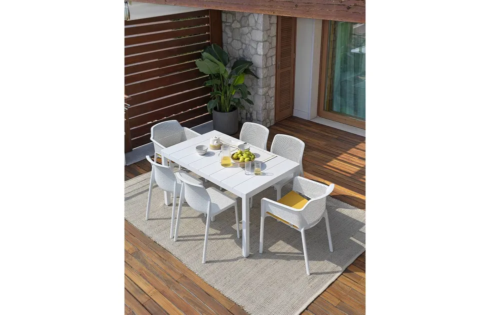 Silla de jardín Nardi NET taupe con brazos