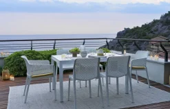 Silla de jardín Nardi NET taupe con brazos