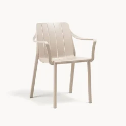 Silla de jardín Nardi TIBERINA beige con brazos