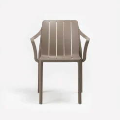 Silla de jardín Nardi TIBERINA tortora con brazos