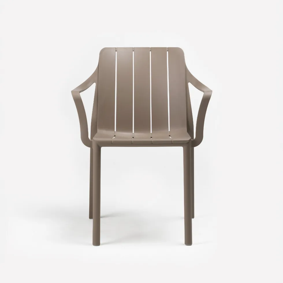 Silla de jardín Nardi TIBERINA tortora con brazos