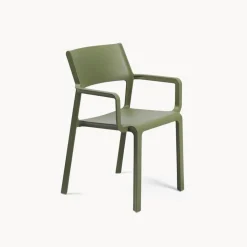 Silla de jardín Nardi TRILL verde con brazos