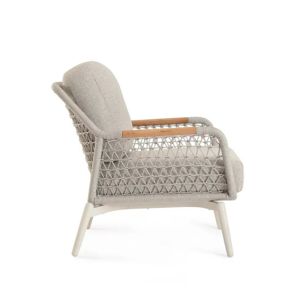 Sillón butaca de jardín Bizzotto EULERO gris