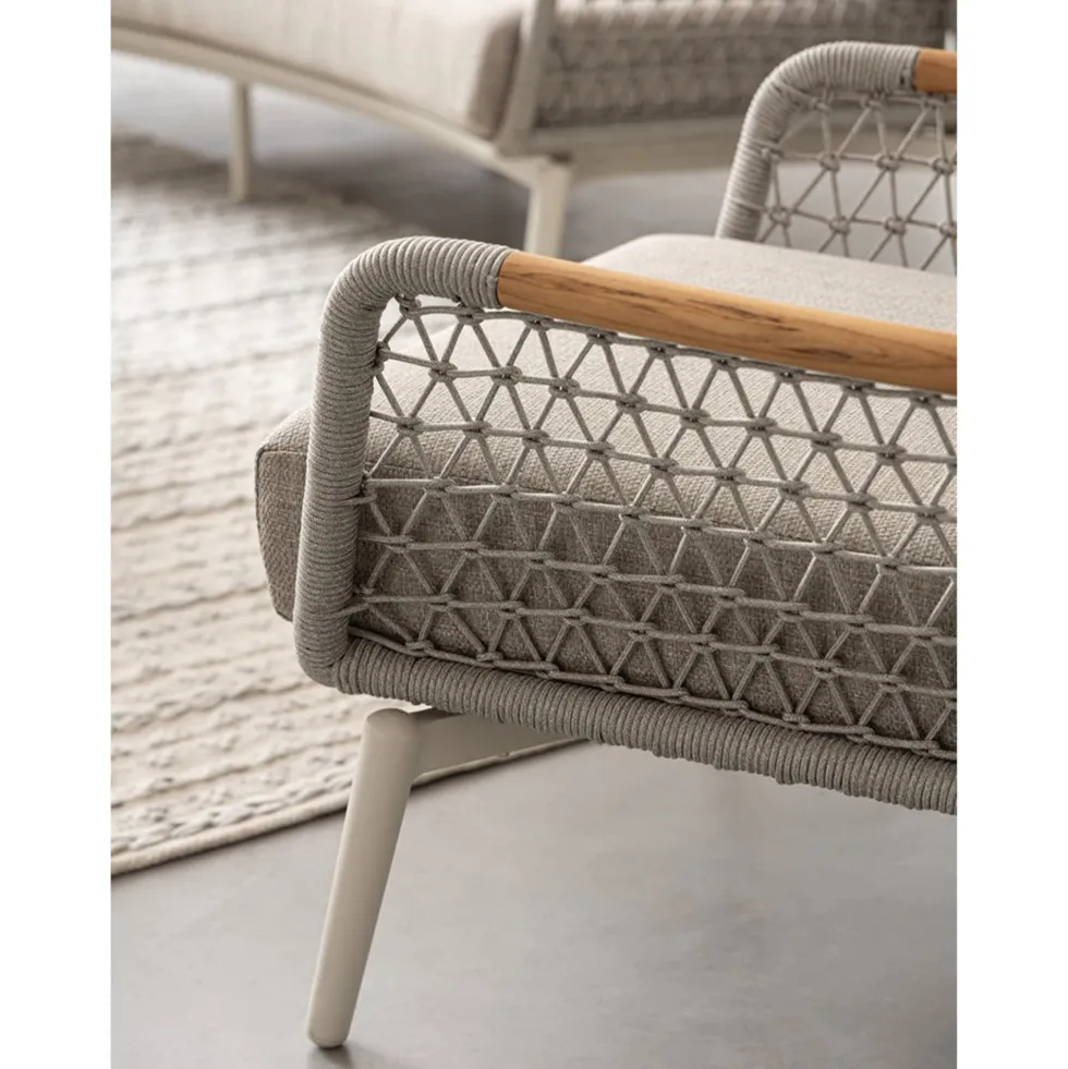 Sillón butaca de jardín Bizzotto EULERO gris