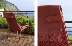 Sillón butaca de jardín Nardi NET LOUNGE gris pardo