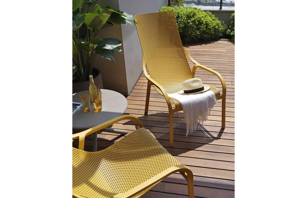 Sillón butaca de jardín Nardi NET LOUNGE blanco