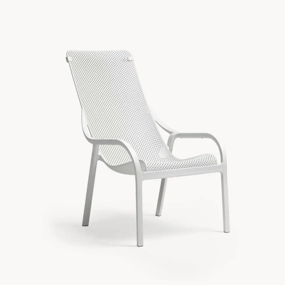 Sillón butaca de jardín Nardi NET LOUNGE blanco