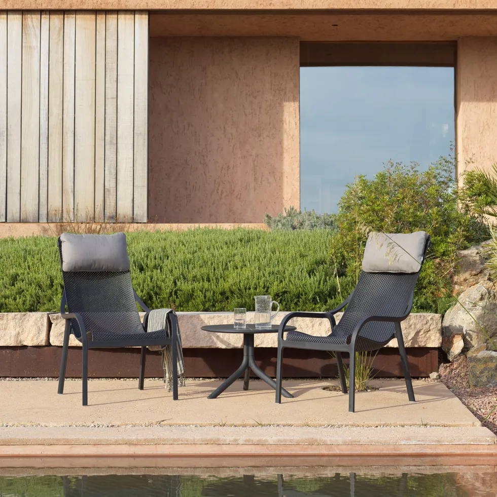 Sillón butaca de jardín Nardi NET LOUNGE antracita