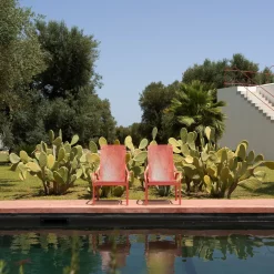 Sillón butaca de jardín Nardi NET LOUNGE corallo