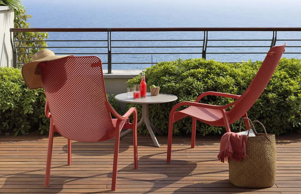 Sillón butaca de jardín Nardi NET LOUNGE verde