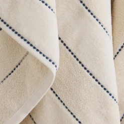 Toalla de baño de velour a rayas Meto