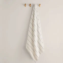 Toalla de baño de velour a rayas Meto