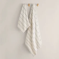 Toalla de baño de velour a rayas Meto