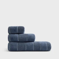Toalla de manos de velour a rayas Meto