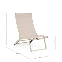 Tumbona Bizzotto TAYLOR LOUNGUE whisper