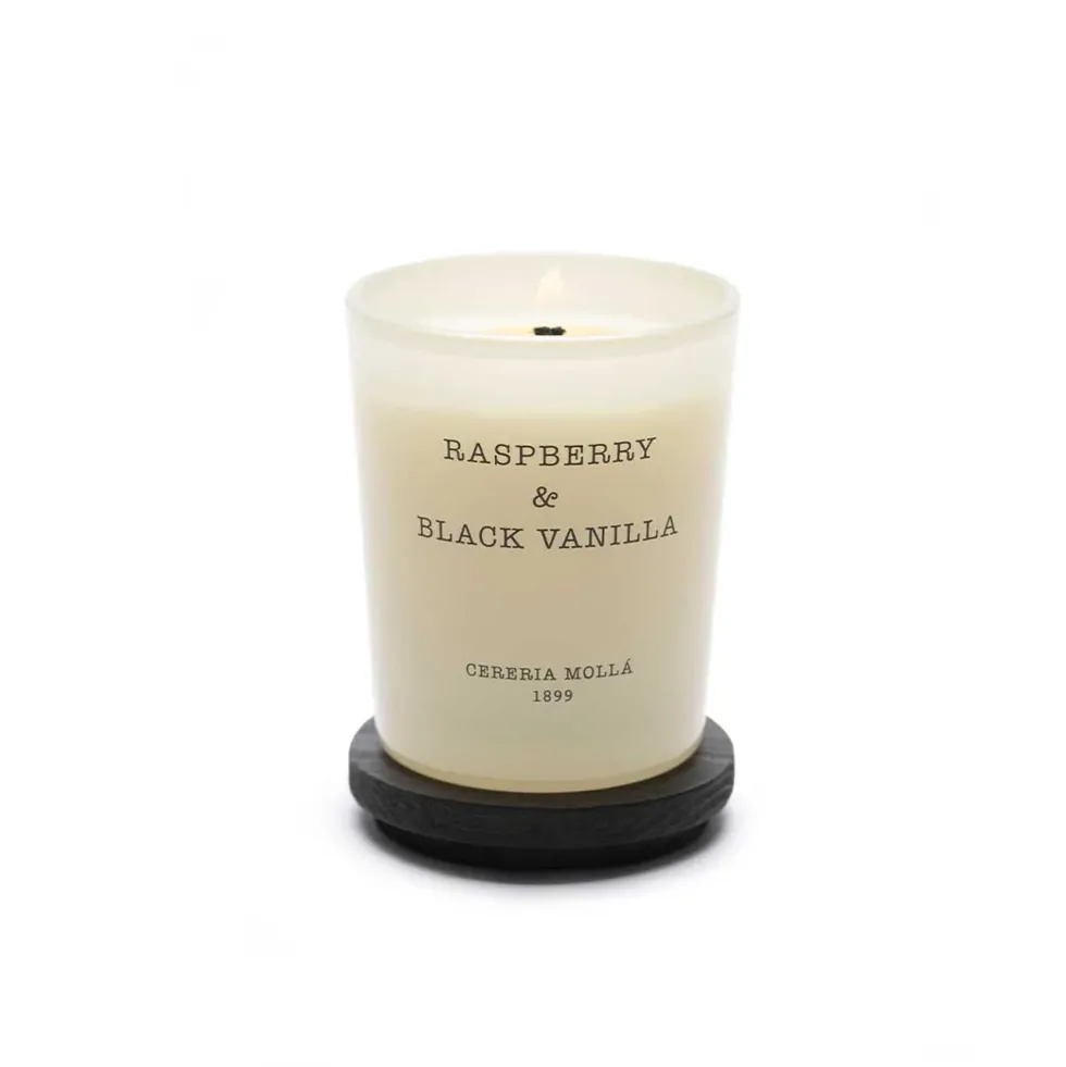 Vela perfumada Cerería Mollá Raspberry & Black Vanilla (70 gr)