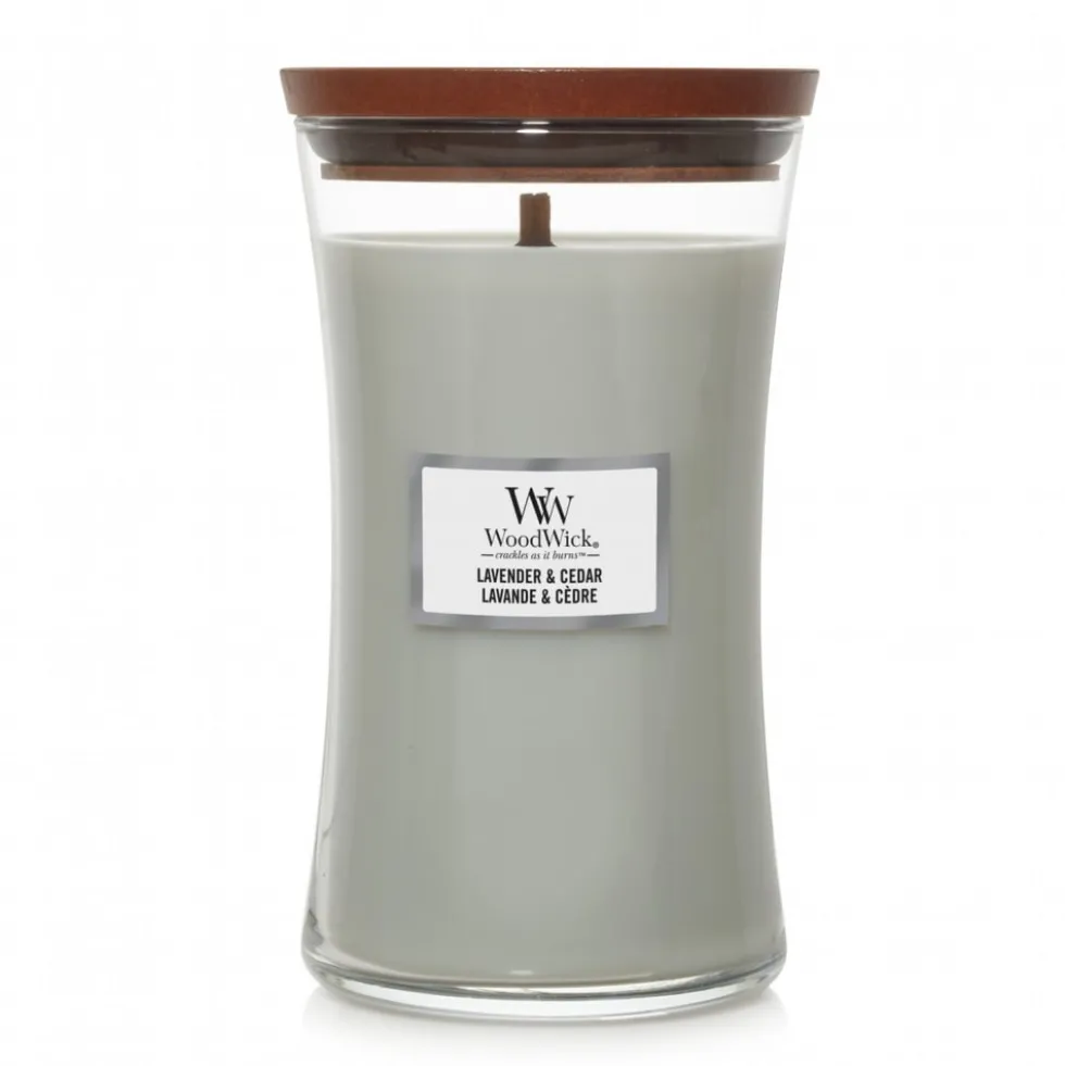 Vela perfumada WoodWick Core Lavender & Cedar (Large)